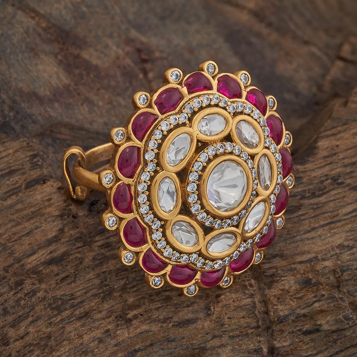 Kundan Finger Ring 176775