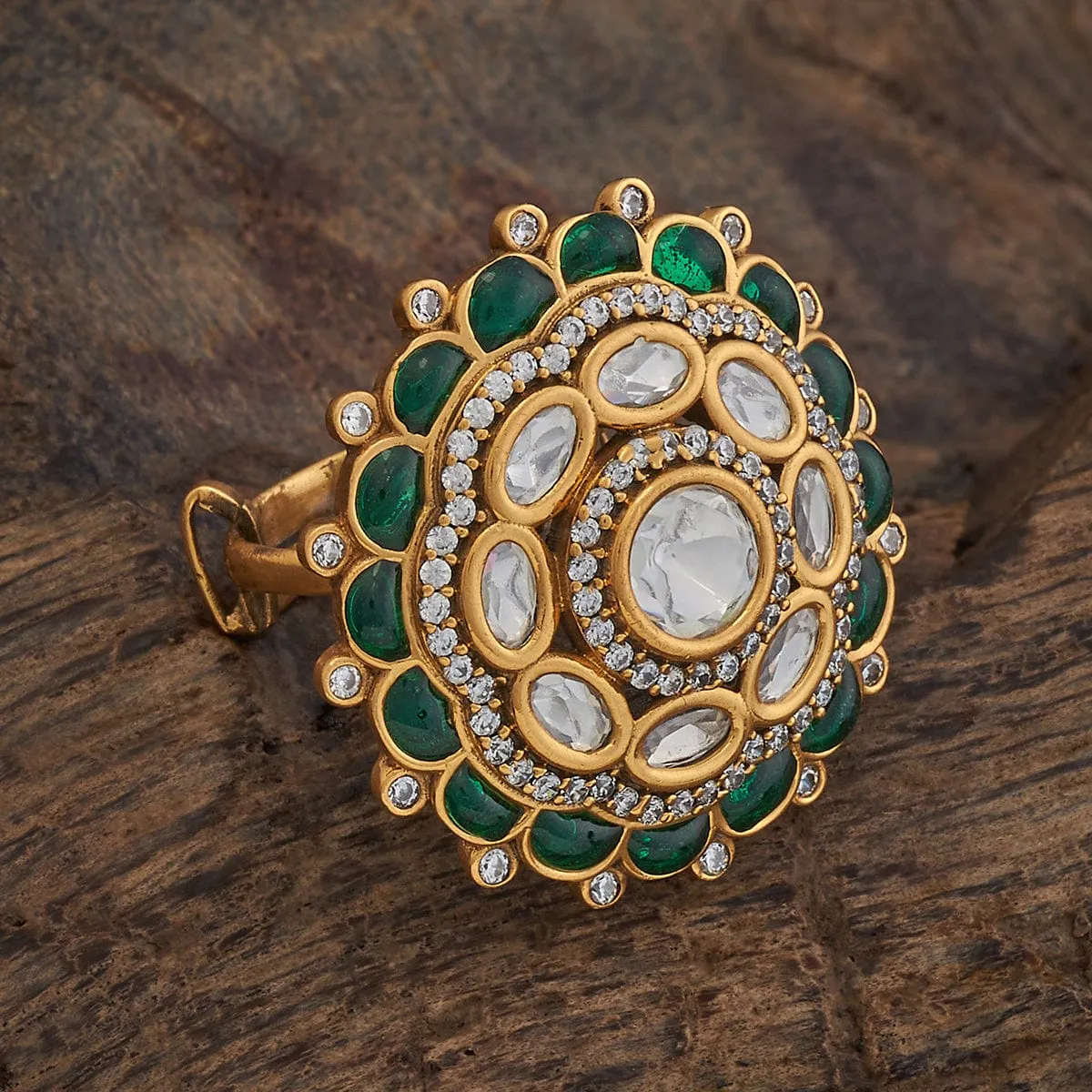 Kundan Finger Ring 176775