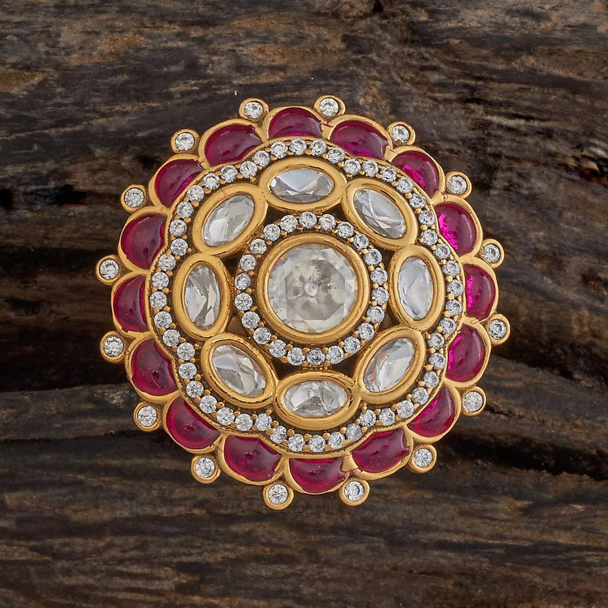 Kundan Finger Ring 176775