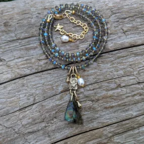 Labradorite Statement Necklace