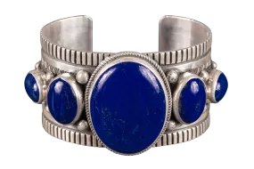 Lapis Lazuli Silver Bracelet