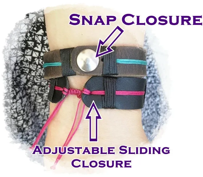Leather Hand-Cuff Bracelet