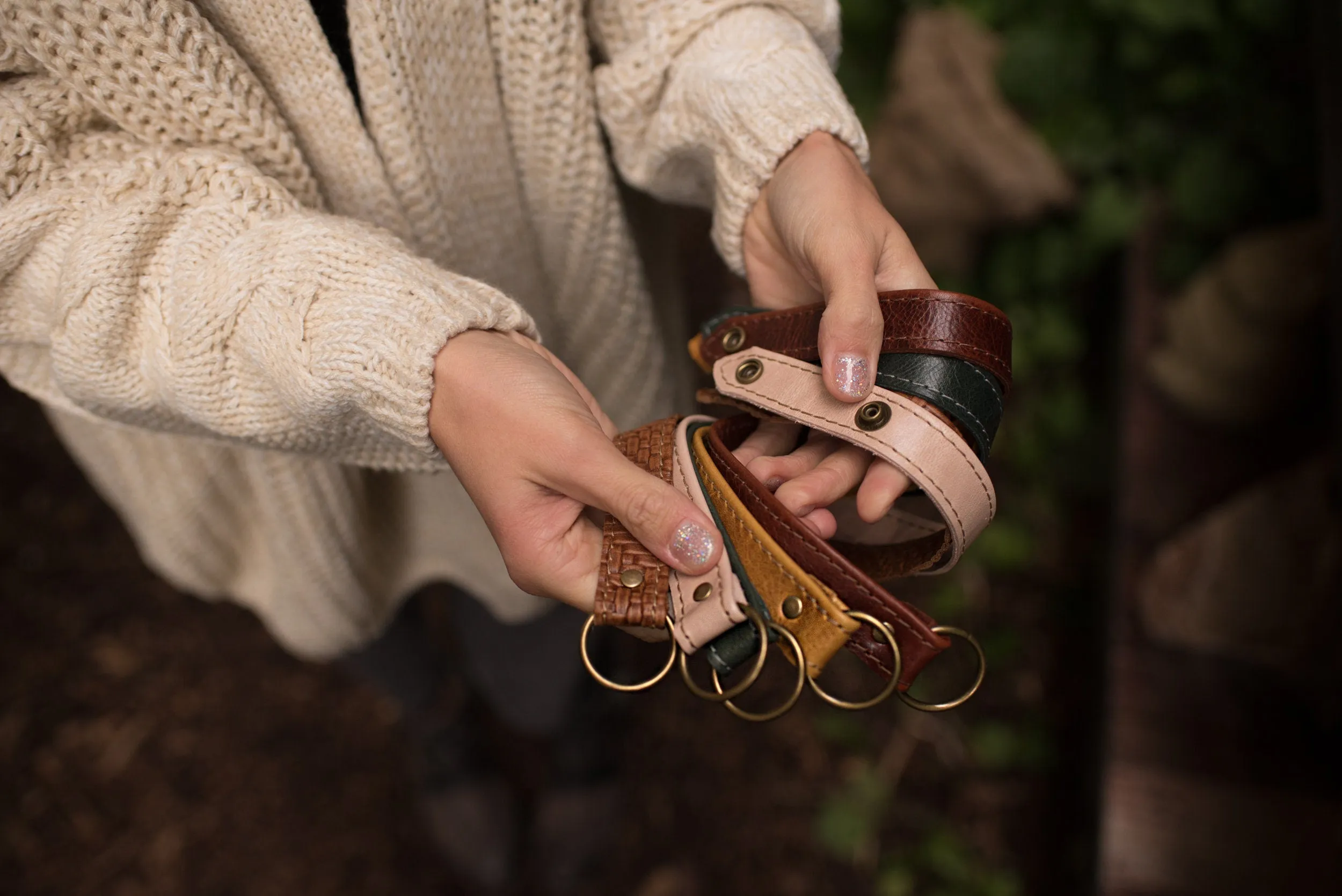 Leather Wrap Bracelet For Women - Wide Leather Cuff Bracelet