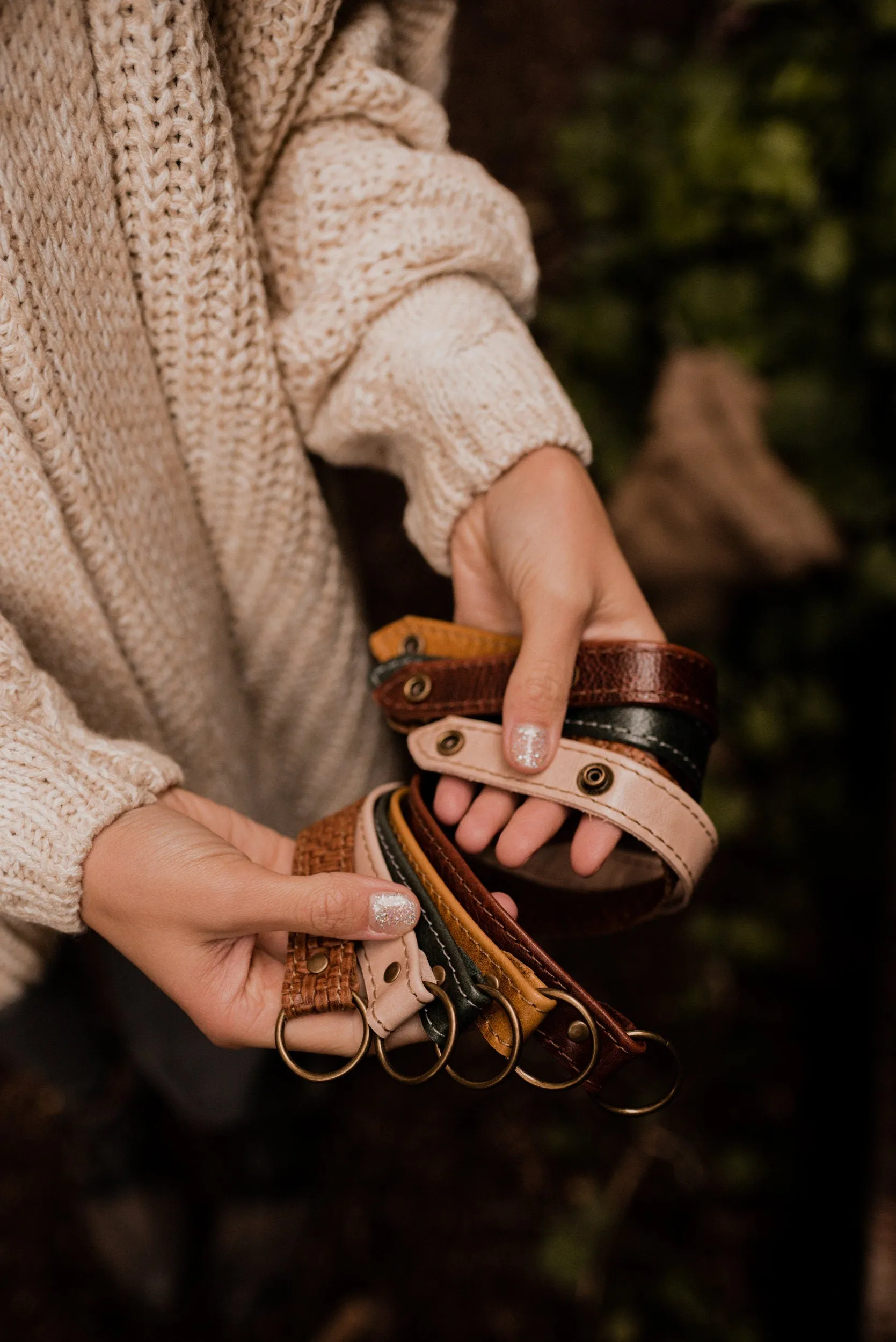 Leather Wrap Bracelet For Women - Wide Leather Cuff Bracelet