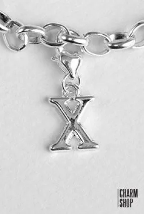 Letter X Dangle Charm