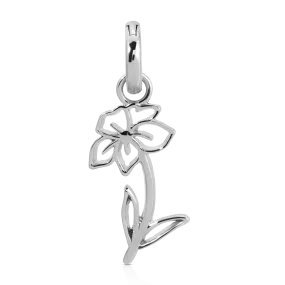 March Aquamarine Birthstone Charm - Flower (Daffodil) (Rewards Store)