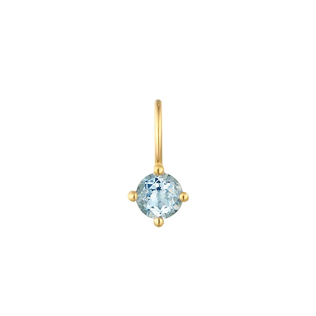 MARCH  |  Aquamarine Necklace Charm