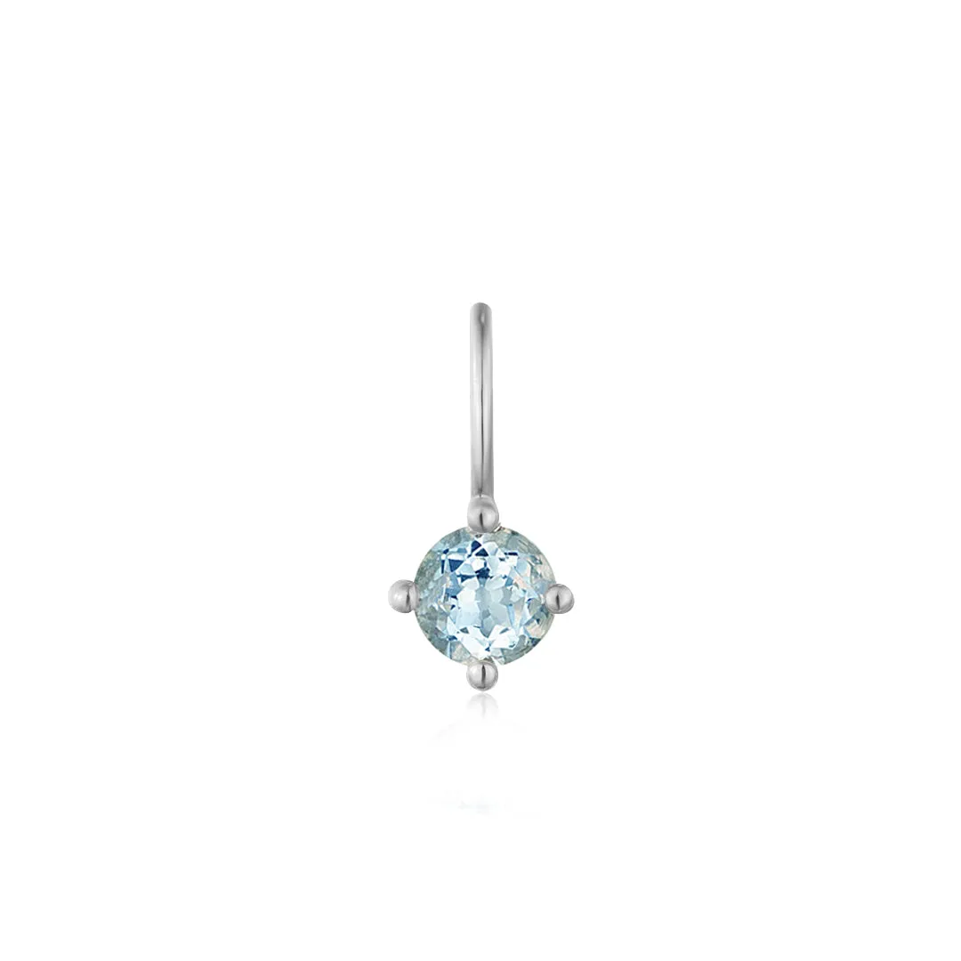 MARCH  |  Aquamarine Necklace Charm