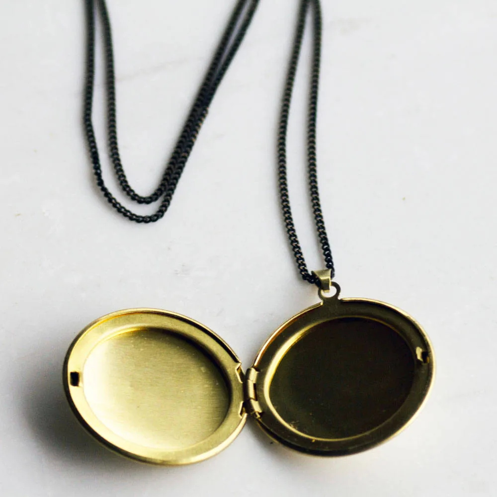 Modern Gold Locket