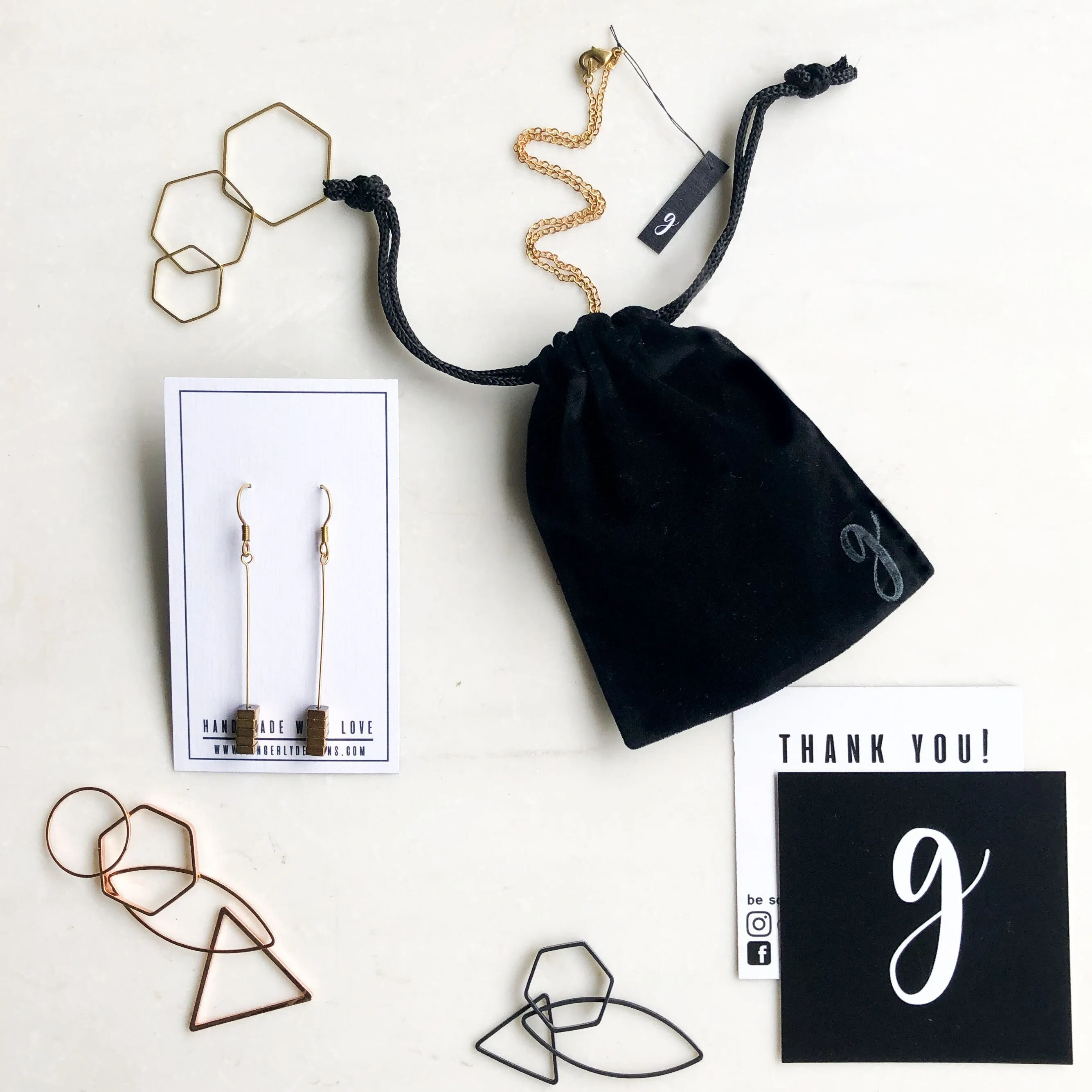 Modern Gold Locket