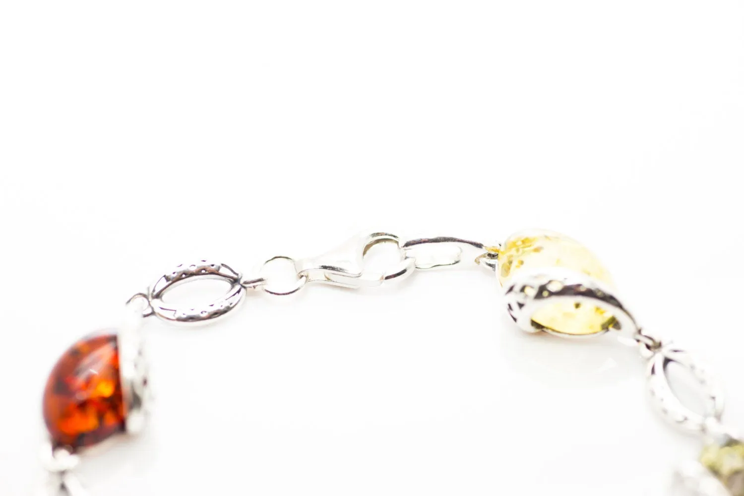 Multicolour Celtic Amber Bracelet
