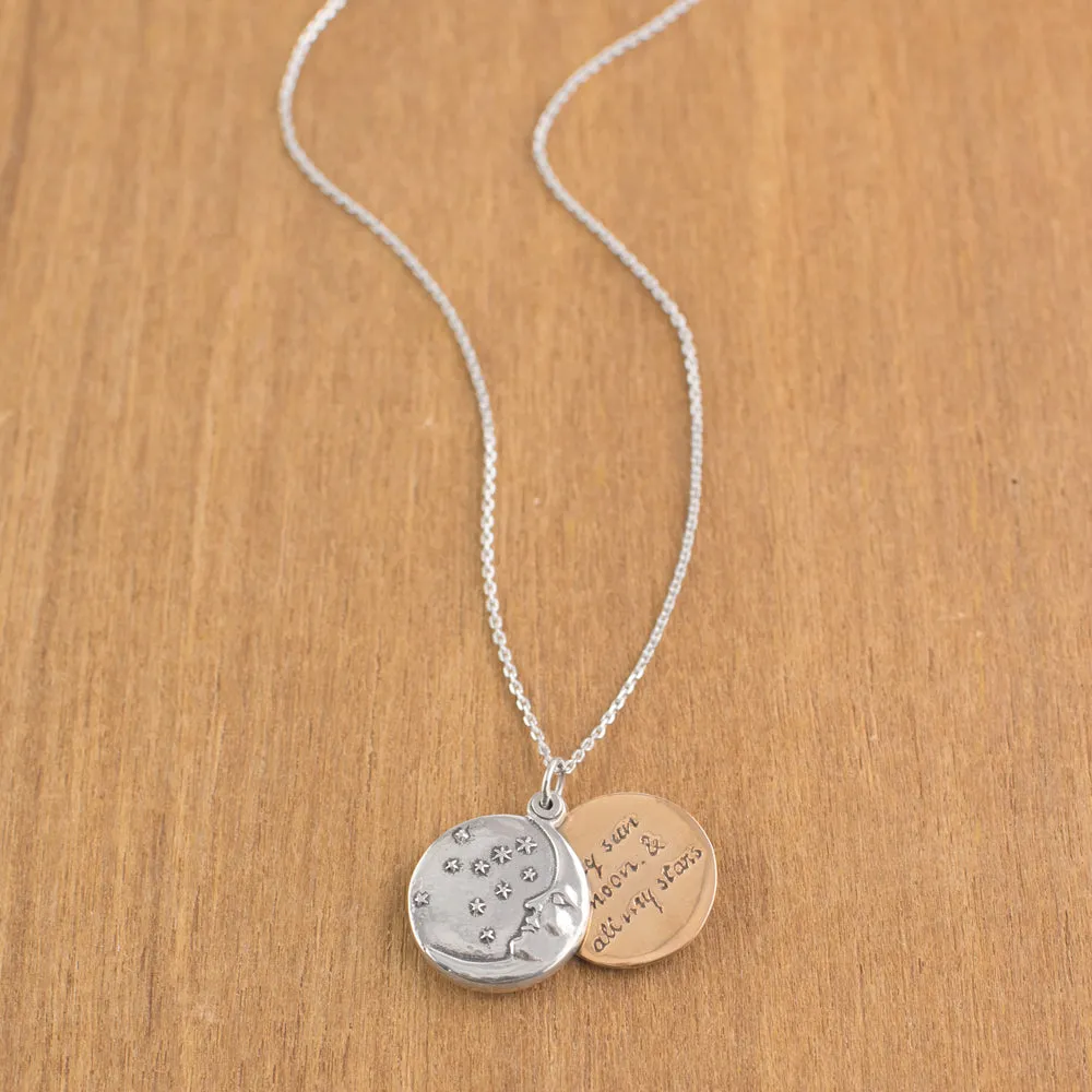 My Moon & Stars Sliding Locket Necklace