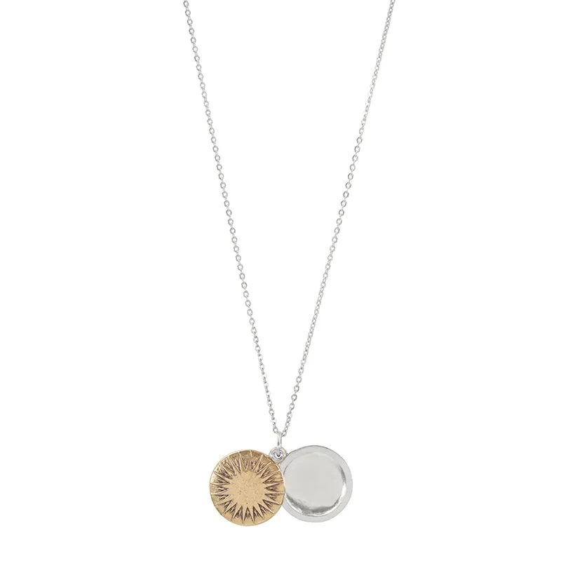 My Moon & Stars Sliding Locket Necklace
