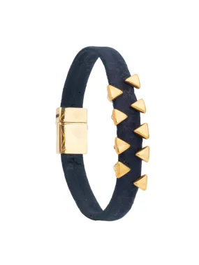 Nautical Gold Shark Tooth Cork Bracelet
