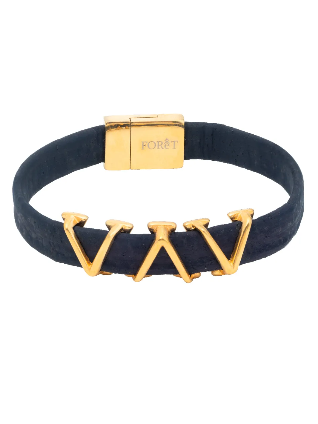 Nautical Gold Shark Tooth Cork Bracelet