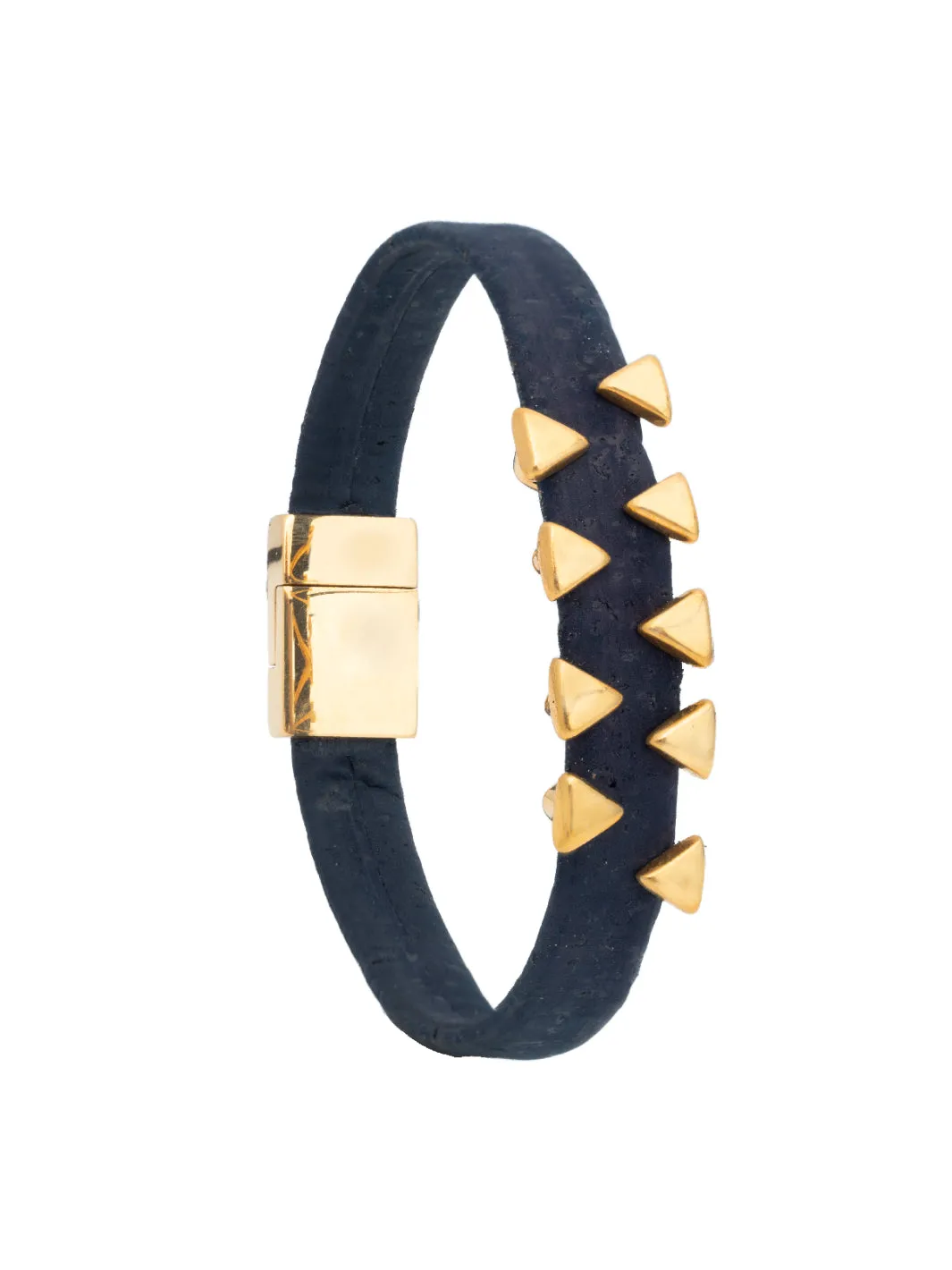 Nautical Gold Shark Tooth Cork Bracelet