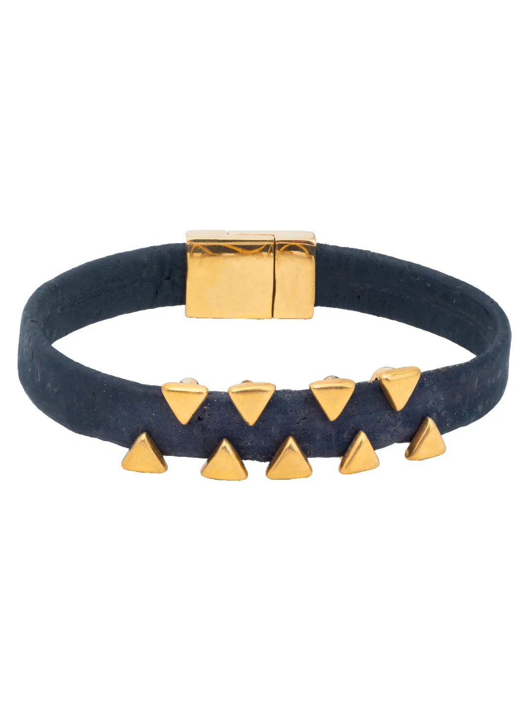 Nautical Gold Shark Tooth Cork Bracelet