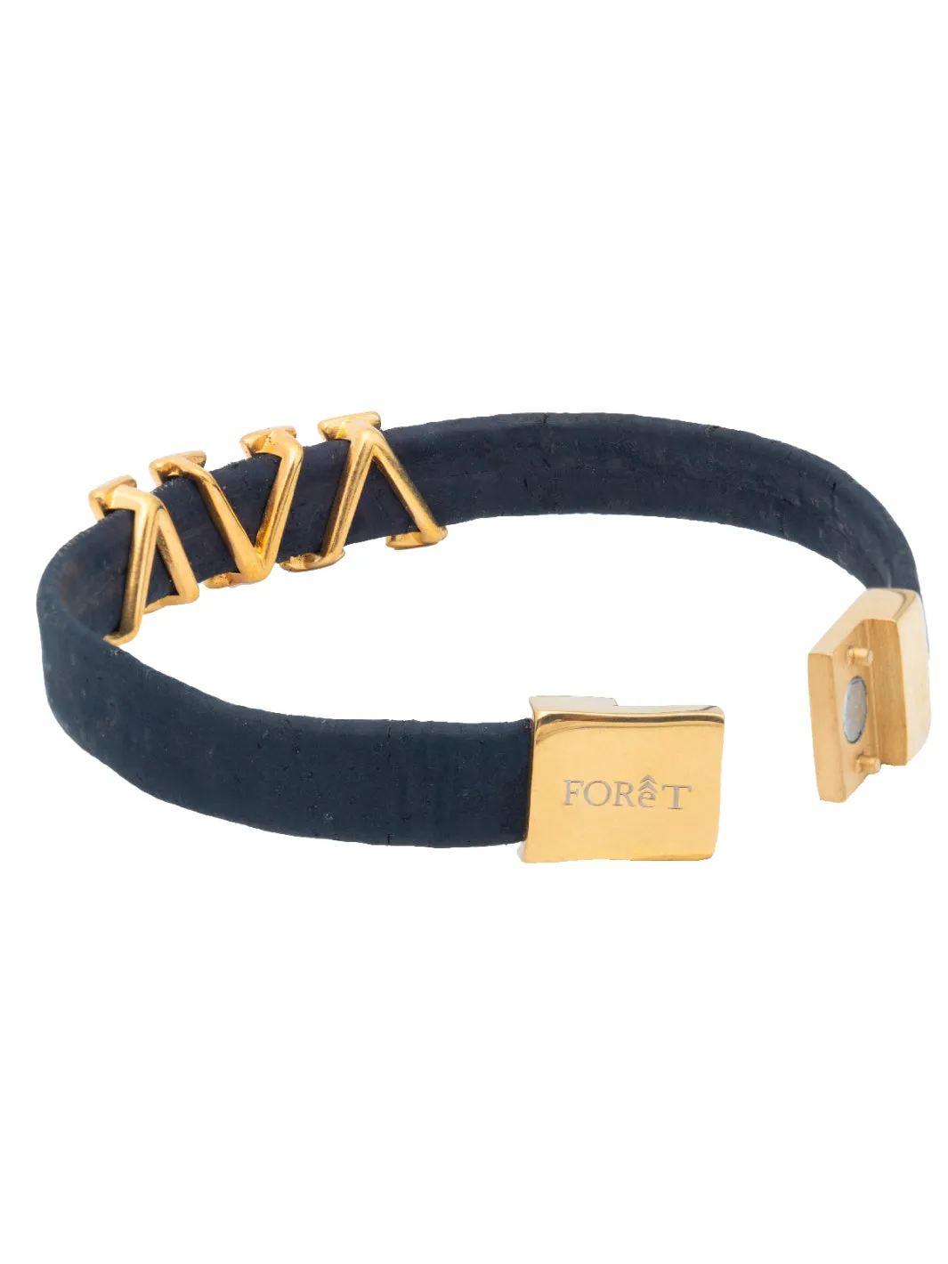 Nautical Gold Shark Tooth Cork Bracelet
