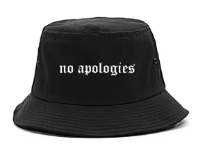 No Apologies Old English Mens Bucket Hat