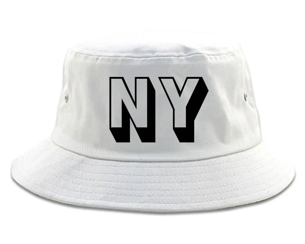 NY Block Letter New York Bucket Hat