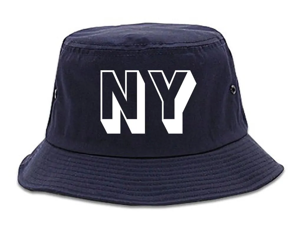 NY Block Letter New York Bucket Hat
