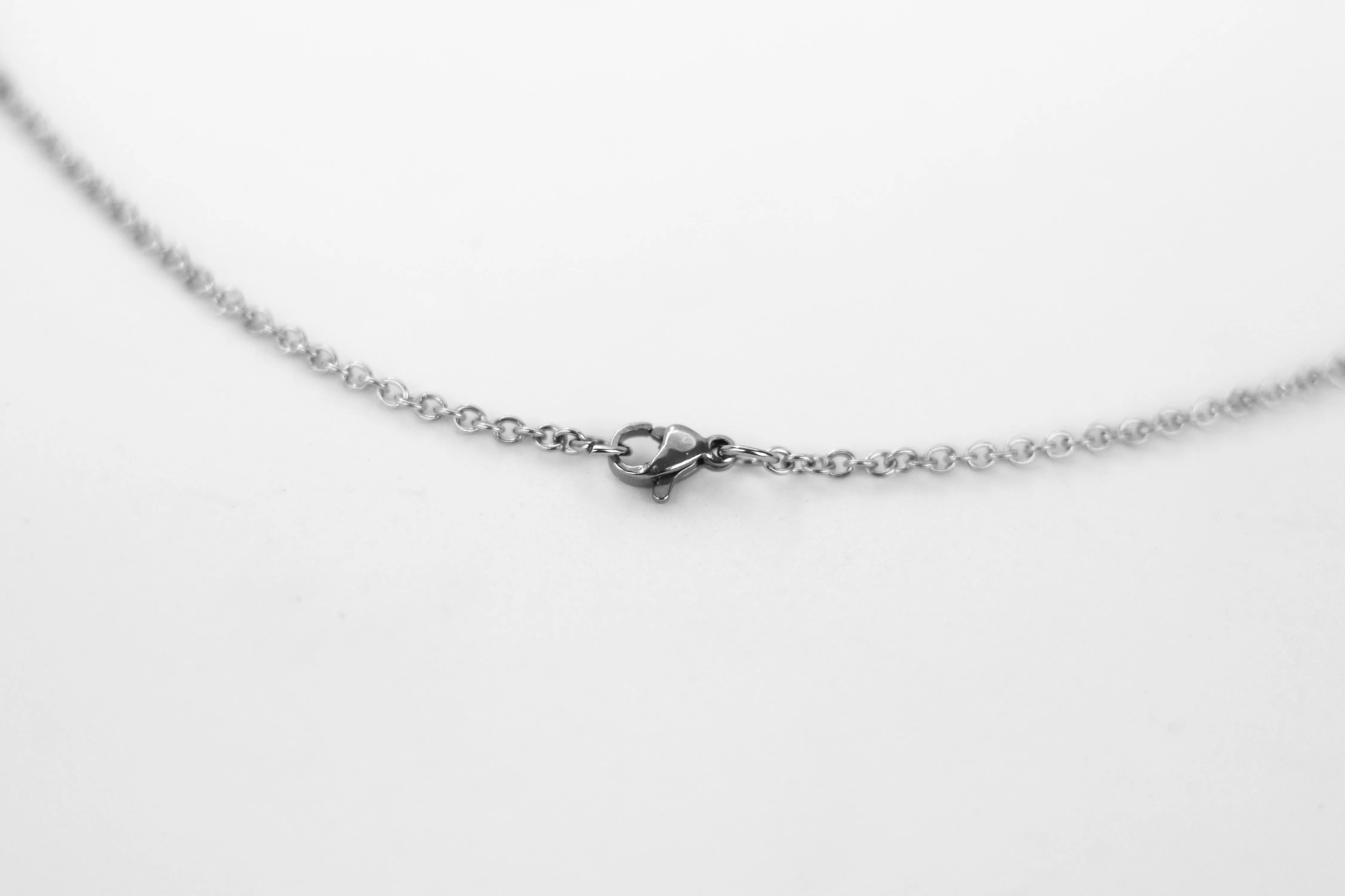 Om necklace for men, silver Yoga necklace for him