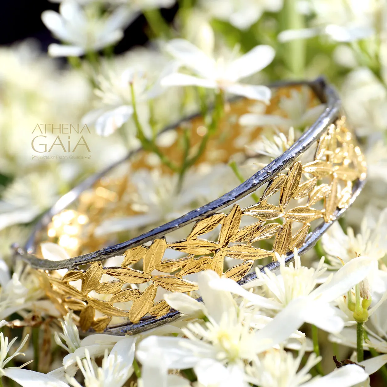 Open Olive Tree Bracelet