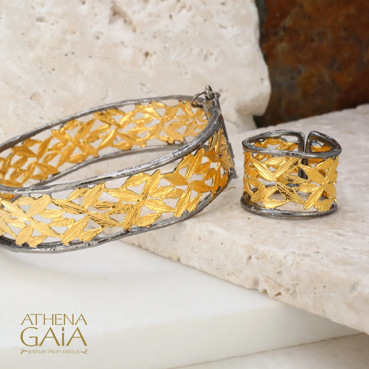 Open Olive Tree Bracelet