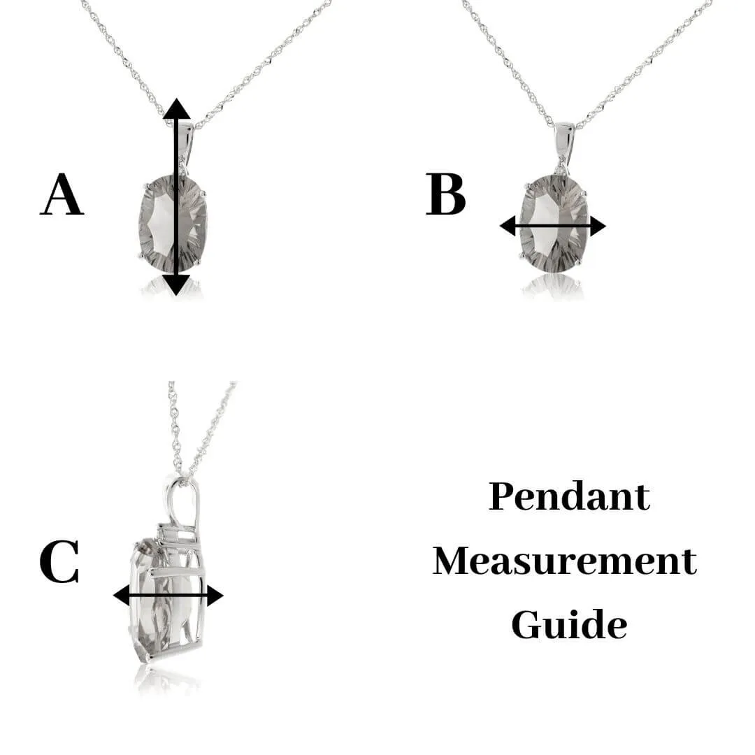 Oval Aquamarine and Diamond Drop Pendant