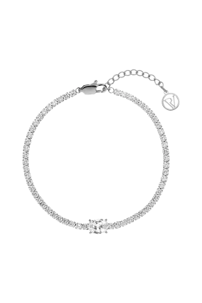 Oval Tennis Bracelet Silver