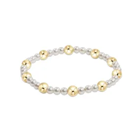 Pearl Sincerity Pattern 4mm Bead Bracelet - 6mm