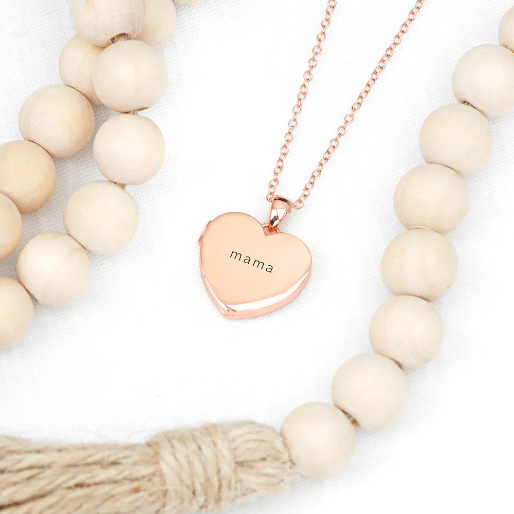 Personalised Heart Photo Locket Necklace
