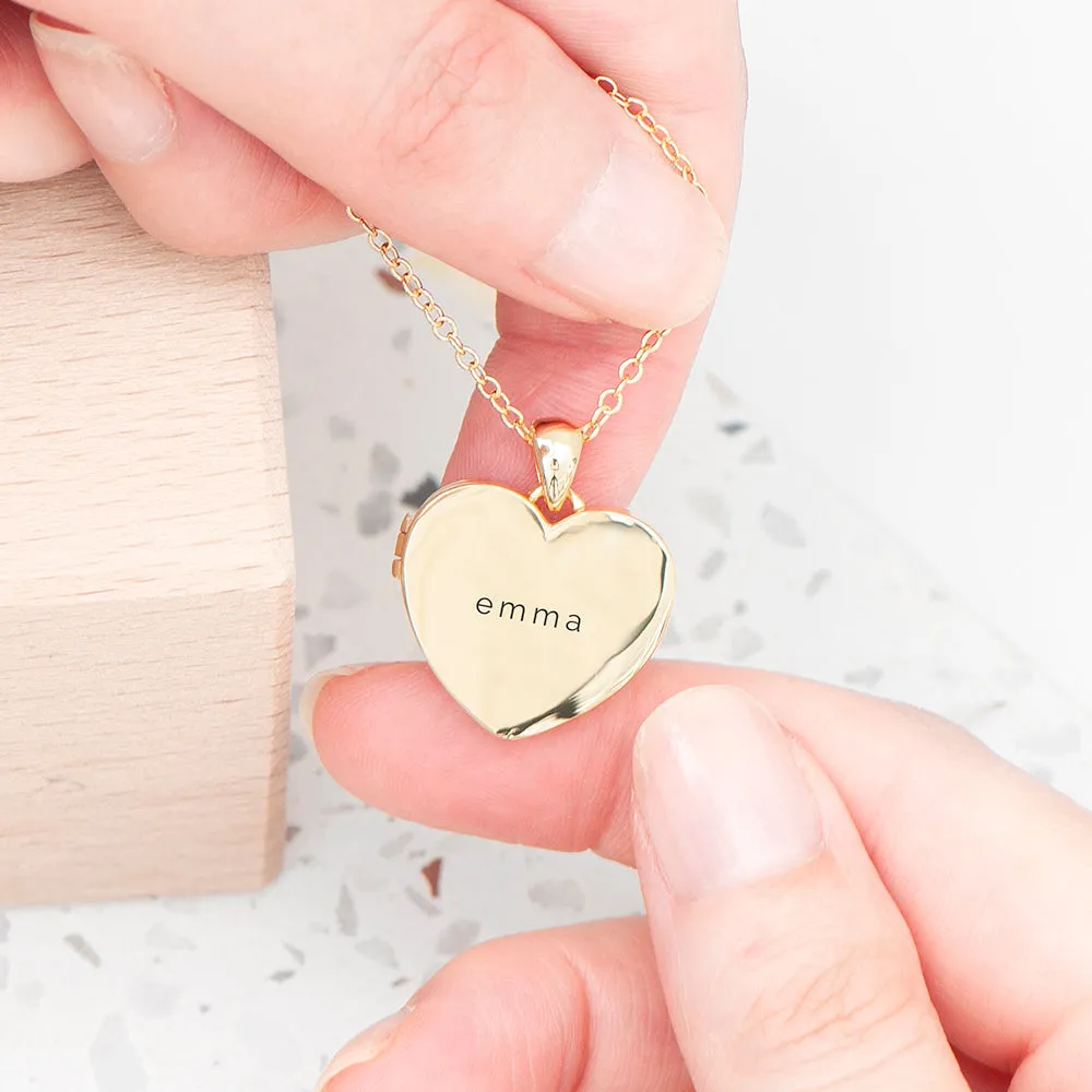 Personalised Heart Photo Locket Necklace