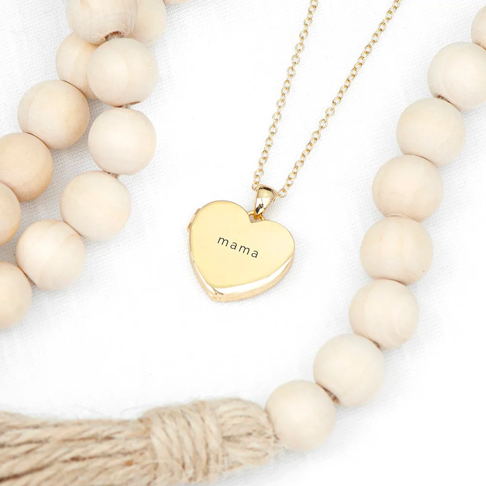 Personalised Heart Photo Locket Necklace