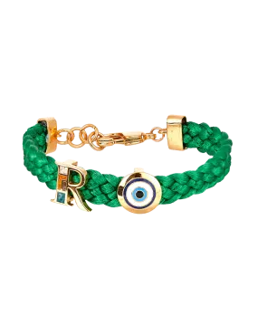 Personalised Unisex Infini Thread of Protego Shamrock Green and Gold