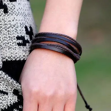 Personality Woven Leather Bracelet