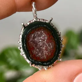 PRE-ORDER FOR CHRISTINA- Tobasco Agate Geode Pendant