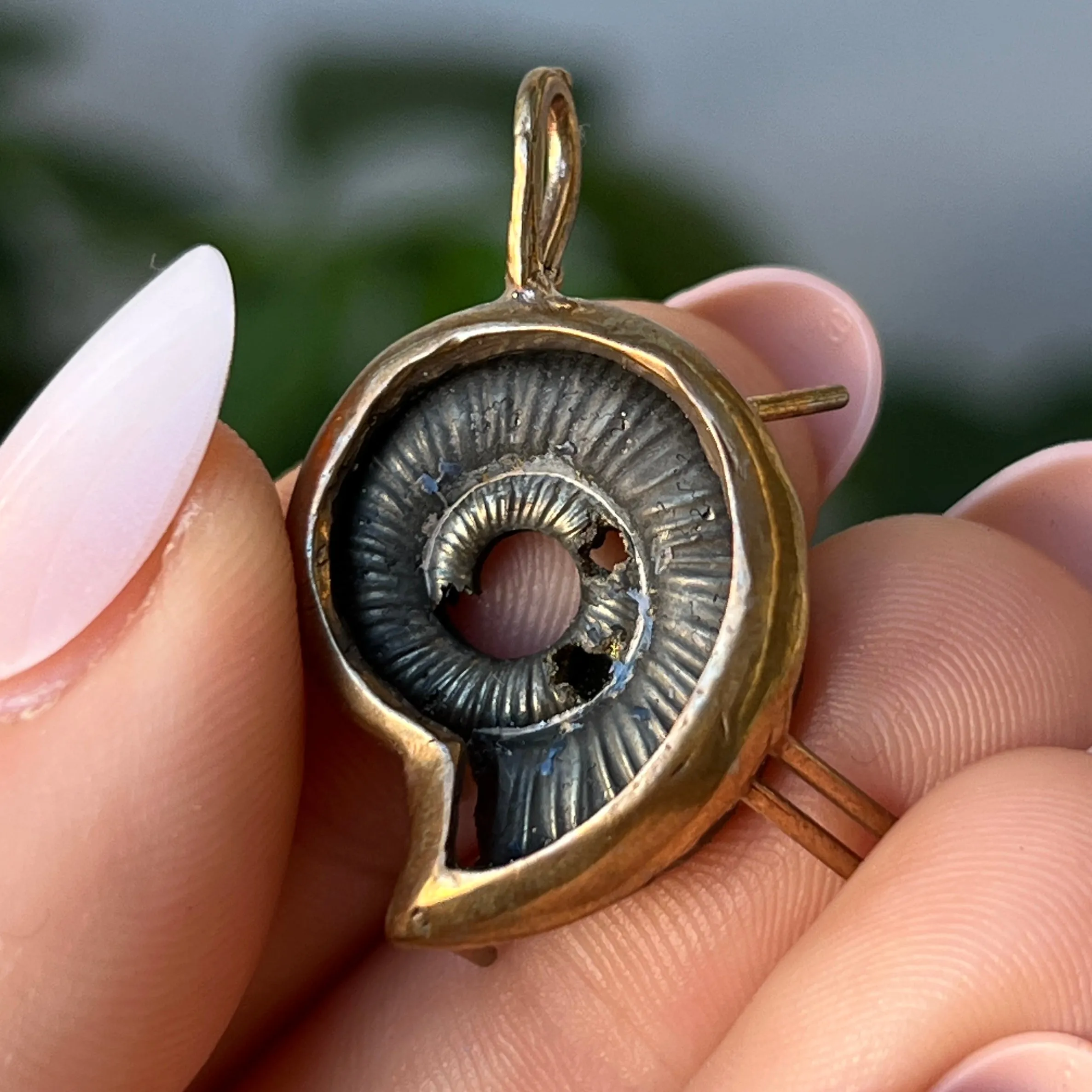 PRE-ORDER FOR SUSIE- Pyritized Ammonite Pendant