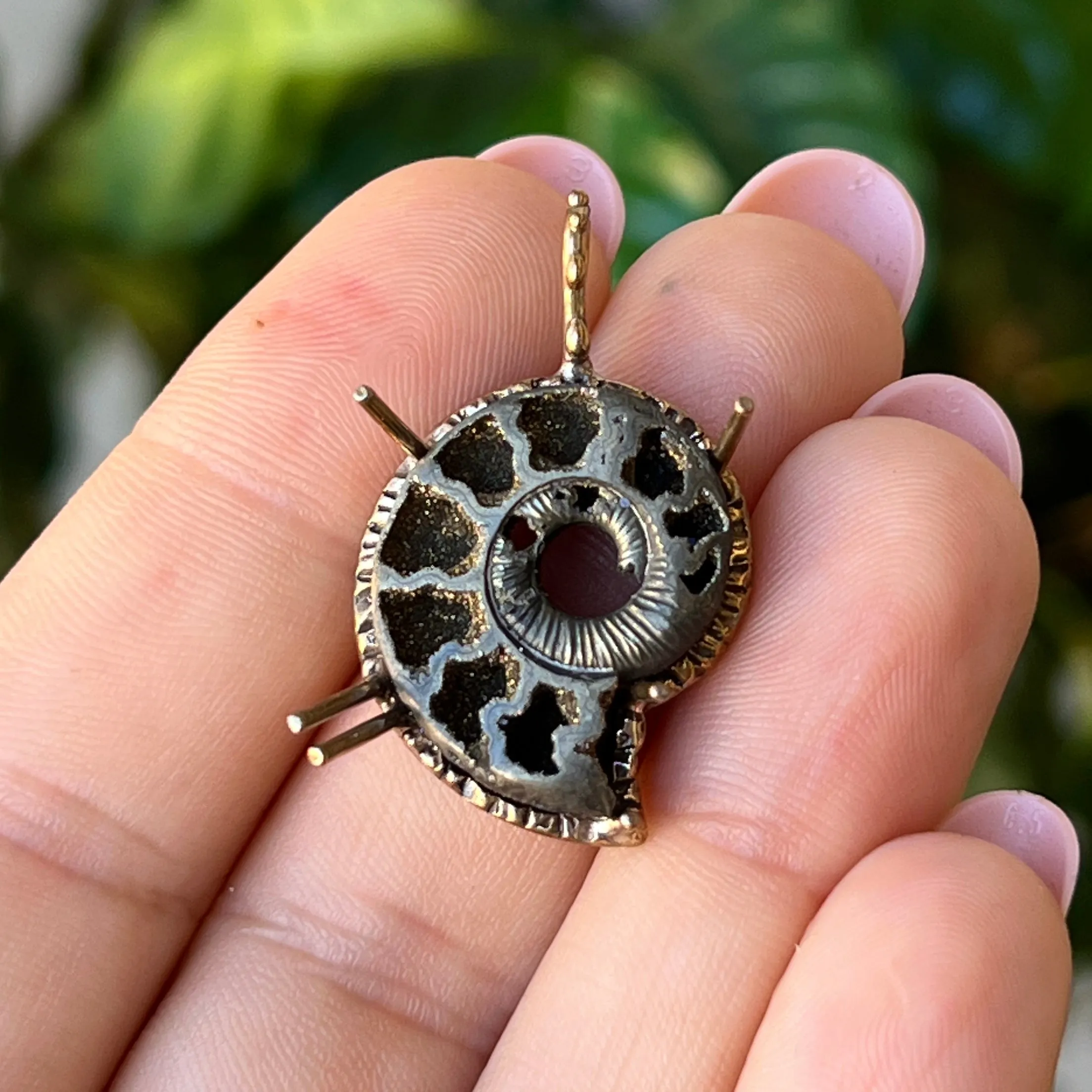 PRE-ORDER FOR SUSIE- Pyritized Ammonite Pendant