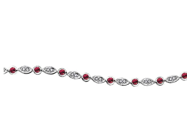 "ROBBIE" RUBY & DIAMOND BRACELET