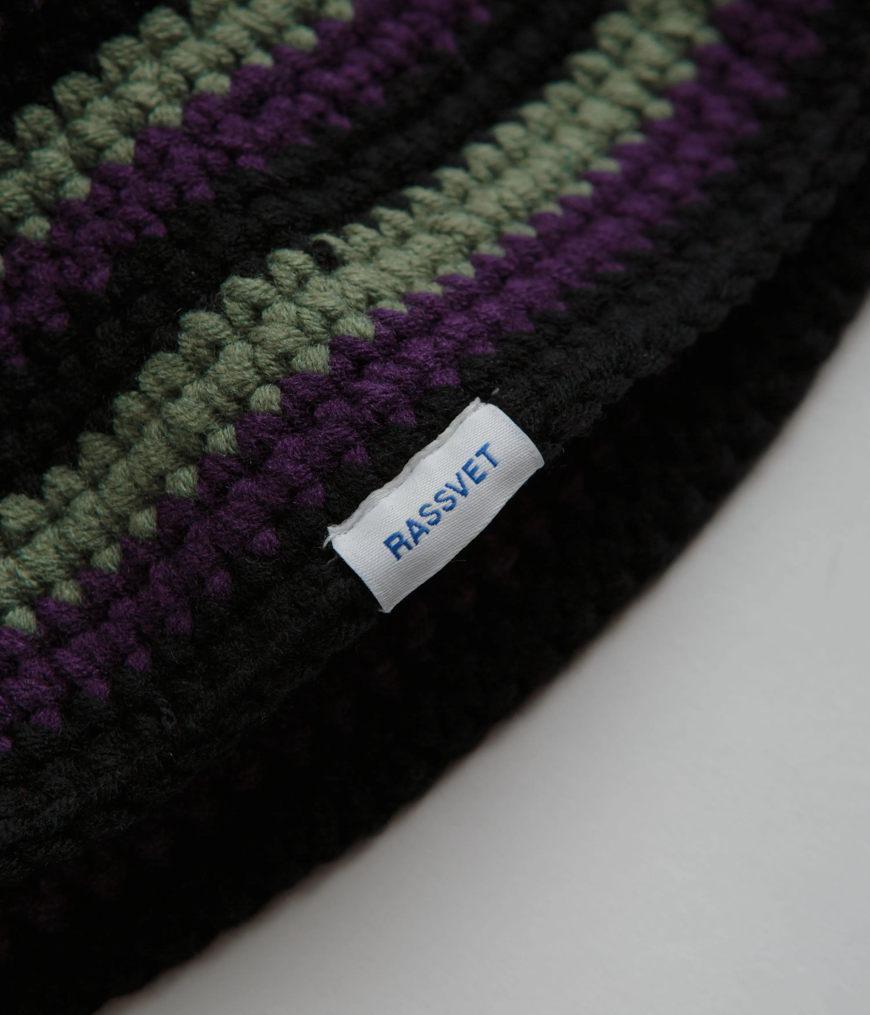 Rassvet Striped Knitted Bucket Hat - Stripes