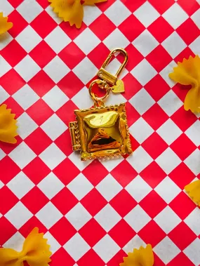 Ravioli Locket Keychain