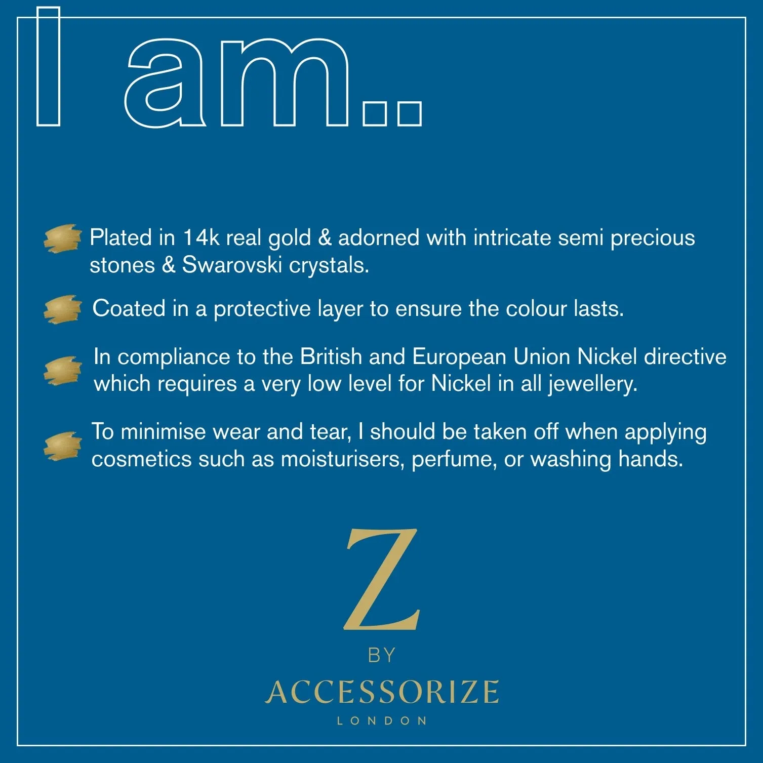 Real Gold Plated Initial Necklace Locket M For Women By Accessorize London