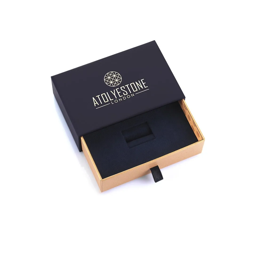 Rectangular Linked Band in Gold
