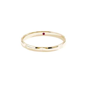Rectangular Linked Band in Gold