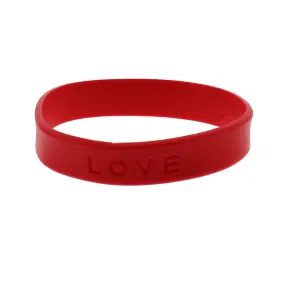 Red LOVE Silicon Bracelet