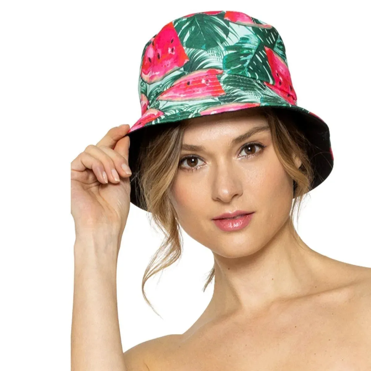 Reversible Bucket Hat Summer Melon