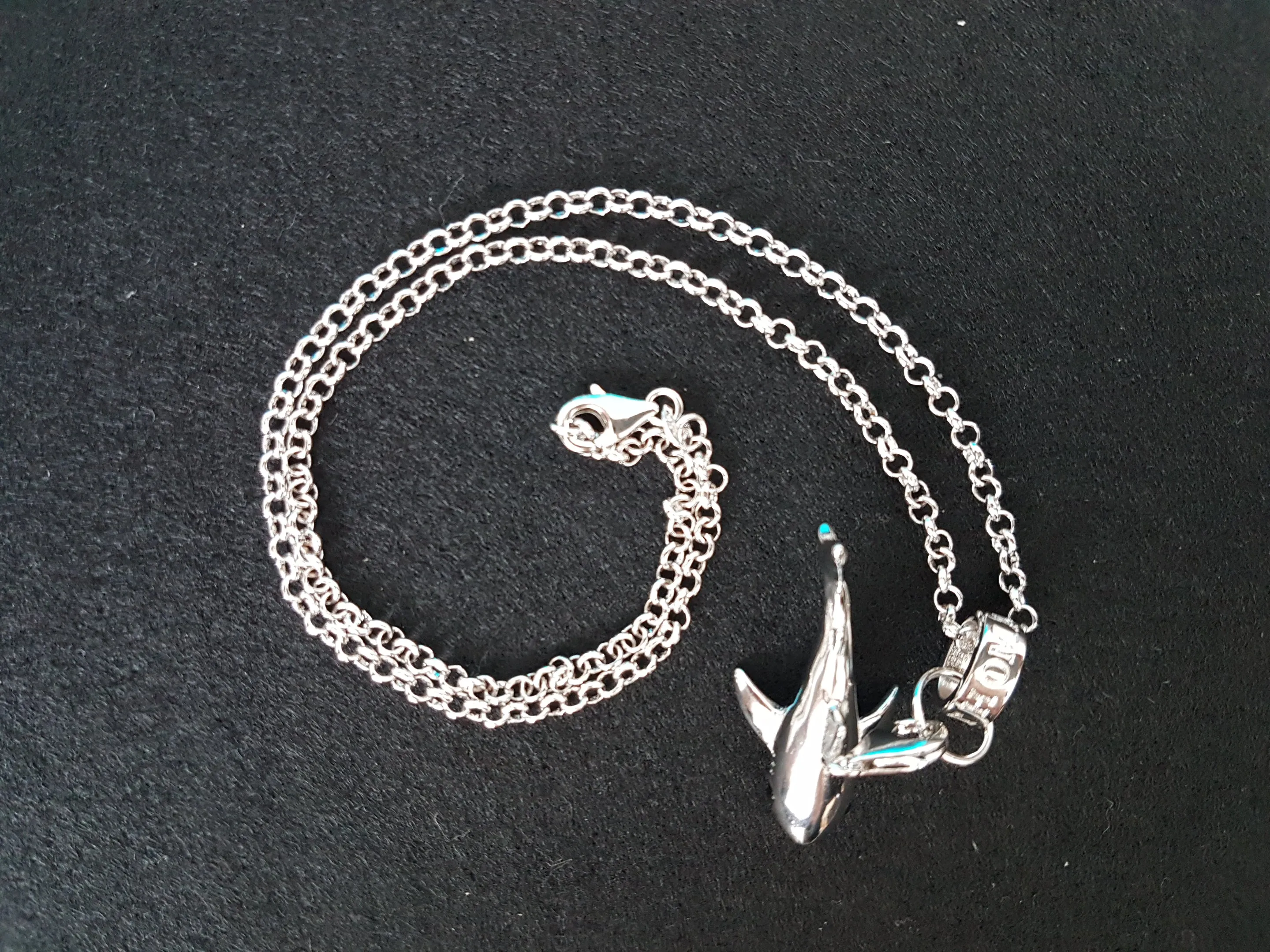 Shark Unisex Necklace - 925 Scuba Sterling Silver