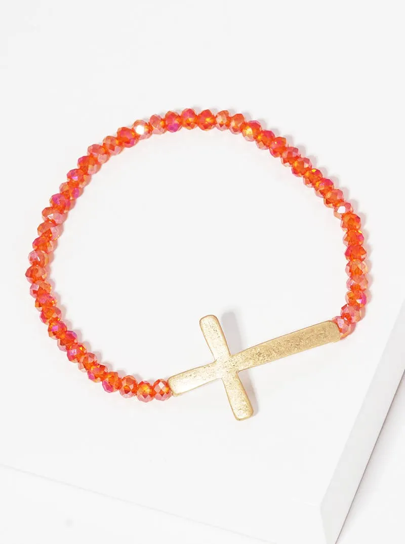 Sideways Cross Bracelet