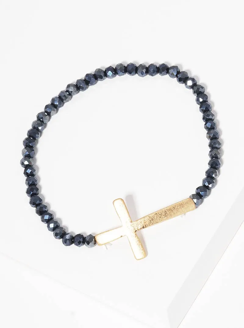 Sideways Cross Bracelet
